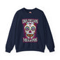 Dia De Los Muertos Skull Crewneck Sweatshirt The Devil's Pickle