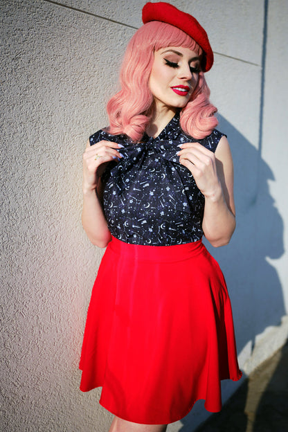 Red Skater Skirt Retrolicious