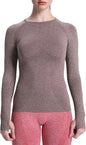 Workout Long Sleeve Shirts for Women Fall Athletic Gym Yoga Running Seamless Tee T-Shirt Tops