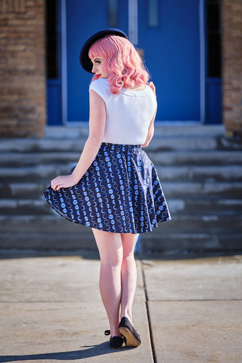Let's Phase It Skater Skirt - Plus Sizes only Retrolicious