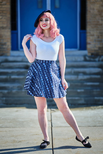 Let's Phase It Skater Skirt - Plus Sizes only Retrolicious