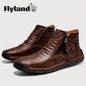 FLYLAND Fashion Vintage Chukka Boots Driving Walking Shoes Business Casual Ankle Boots Daily Work Office Shoes NovaCart
