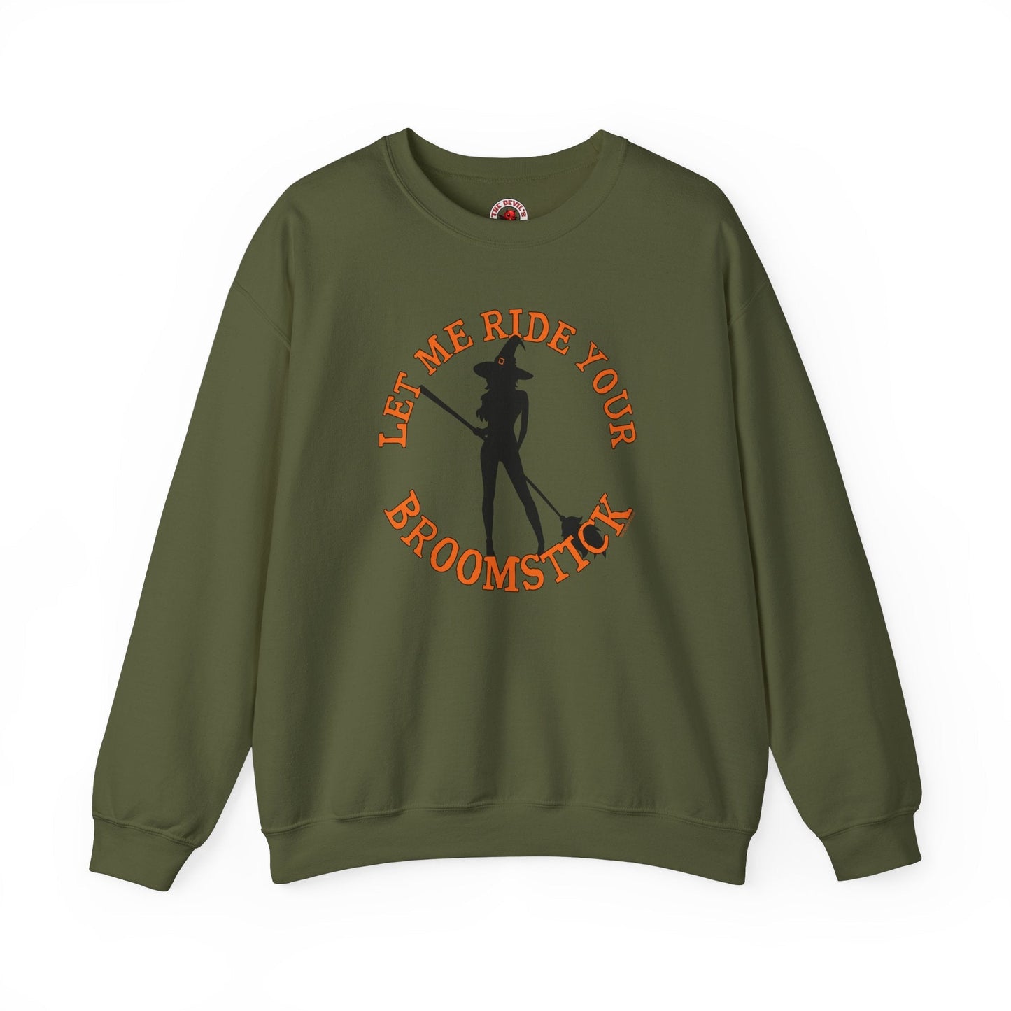 Let Me Ride Your Broomstick Crewneck Sweatshirt The Devil's Pickle