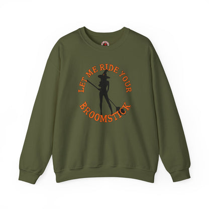 Let Me Ride Your Broomstick Crewneck Sweatshirt The Devil's Pickle