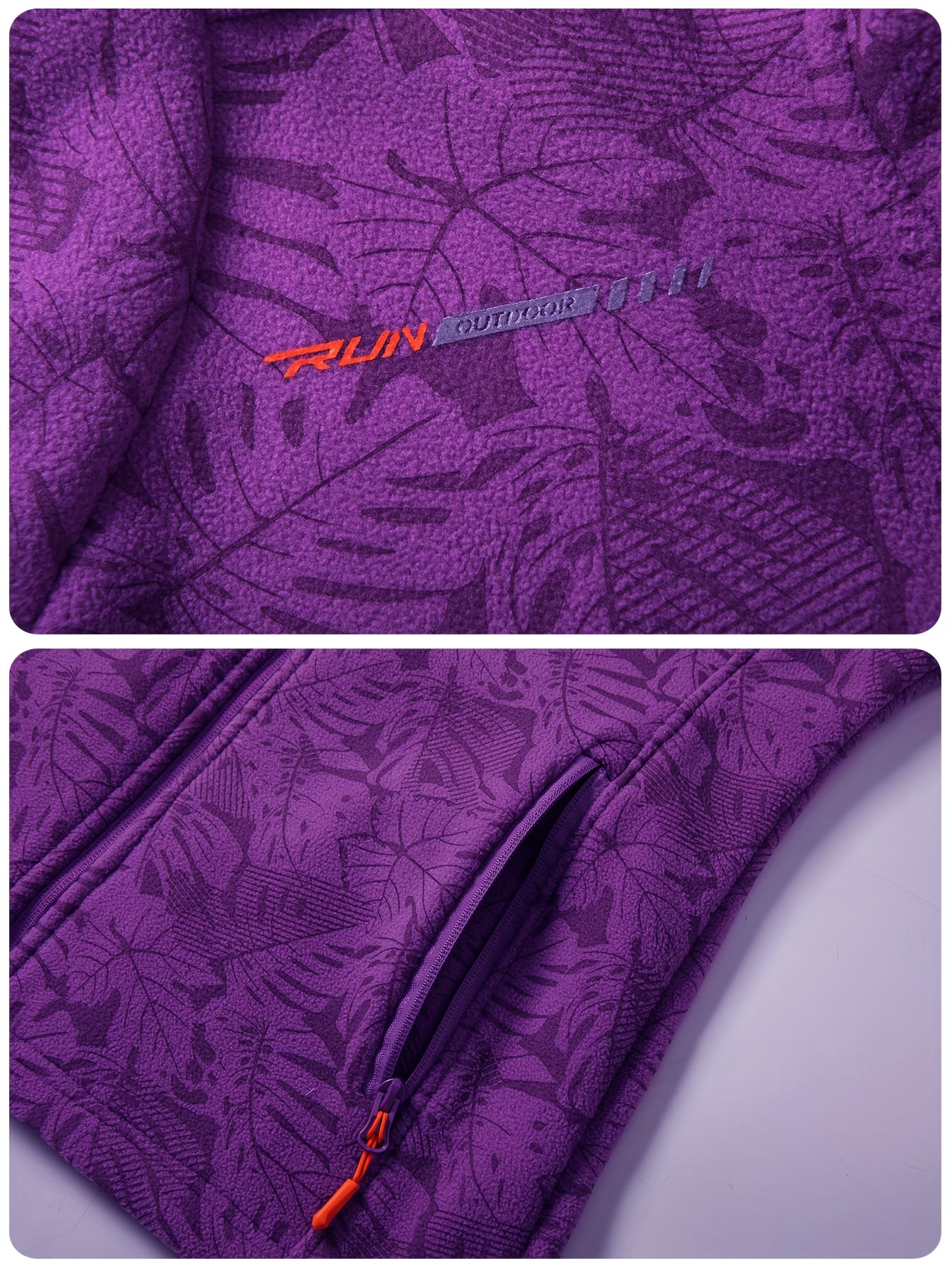 Women's winter sports stand up collar zipper jacket, lightweight, soft and warm, camouflage with zipper pocket, fashionable and versatile NovaCart