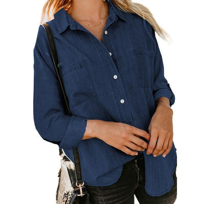 SilkSoft Loose Fit Denim Shirt Country in My Heart