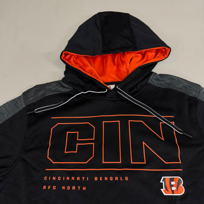 NFL Cincinnati Bengals Hoodie AFC North Sweatshirt Pullover SZ L Black 1802967 PayWut