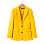 Women's Casual Chic Plaid Coat – Long Sleeve Pocket Jacket FitiqueFit
