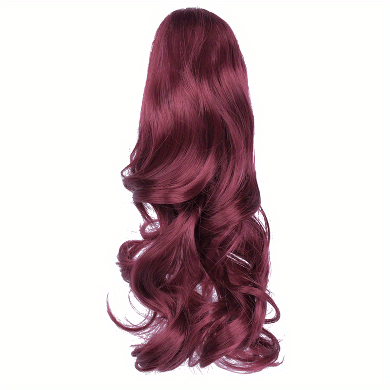 Claw Clip In Body Wave Hair Extensions Long Curly Wavy Ponytail Hair Extensions Synthetic Hair Pieces for Women Girls, Quick Hairstyle, Clip In Hair, Fashionable Wig, Loose Wave, Durable Clipins, Highquality Extensions, Wavy NovaCart