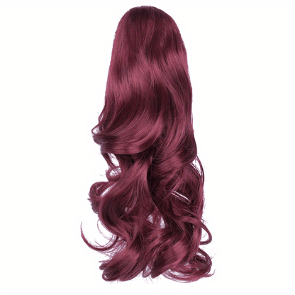 Claw Clip In Body Wave Hair Extensions Long Curly Wavy Ponytail Hair Extensions Synthetic Hair Pieces for Women Girls, Quick Hairstyle, Clip In Hair, Fashionable Wig, Loose Wave, Durable Clipins, Highquality Extensions, Wavy NovaCart