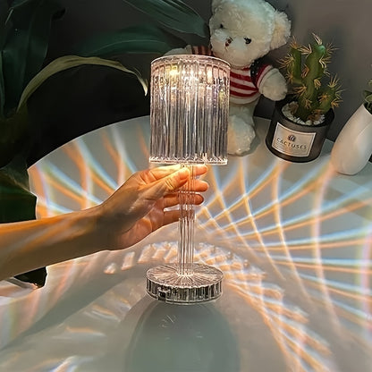 Elegant Crystal Touch Control Bedside Lamp - Adjustable LED Light with Rechargeable Battery, Dimmable, USB Charging, Indoor Decor, Modern Table Lamp|Decorative Table Lamp|Adjustable Light Lamp NovaCart