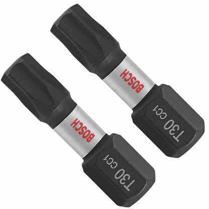 BOSCH ITDT30102 2 pc. Driven 1 In. Impact Torx® #30 Insert Bits VM Hardware