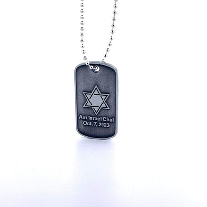Star of David Military Necklace - Am Israel Chai / Shop Style & More | Fresh Looks, Everyday Deals & Free Shipping
