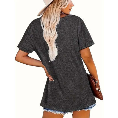 Sunrise Print Round Neck T-Shirt FitiqueFit