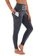 Cropped High-Waisted Yoga Pants with Diagonal Pockets FitiqueFit