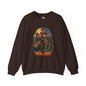 Axe Wielding Zombie Trick or Treat Crewneck Sweatshirt The Devil's Pickle