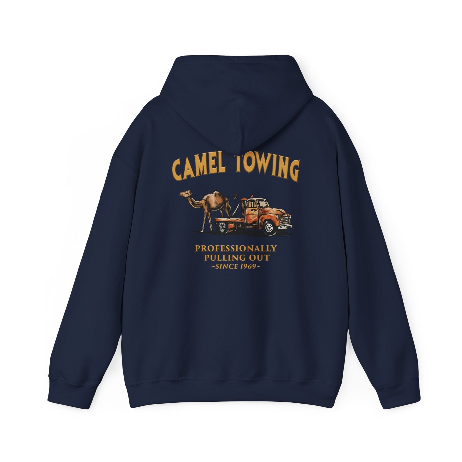 Camel Towing Back Hooded Sweatshirt The Devil's Pickle