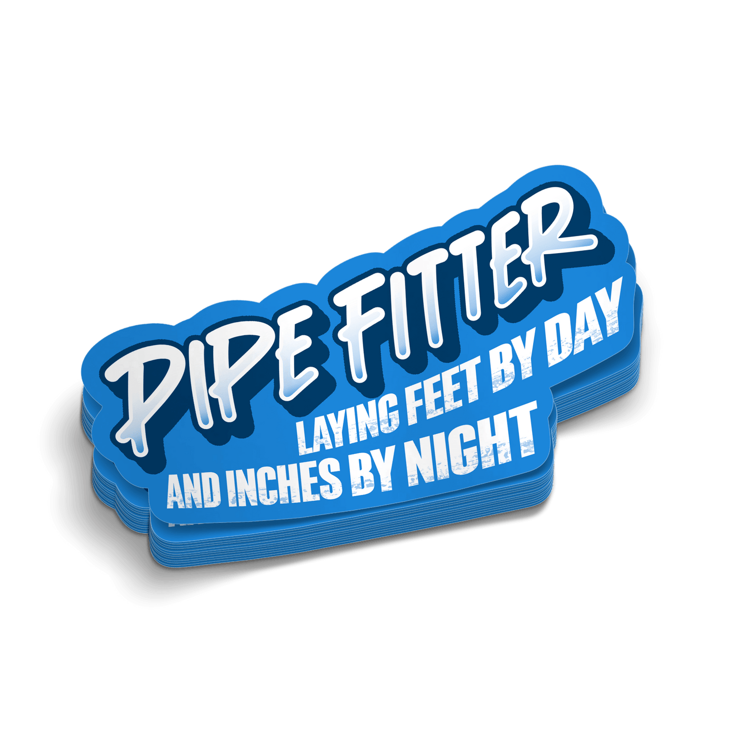 Pipe Fitter By Day - Hard Hat Decal Armed American Supply