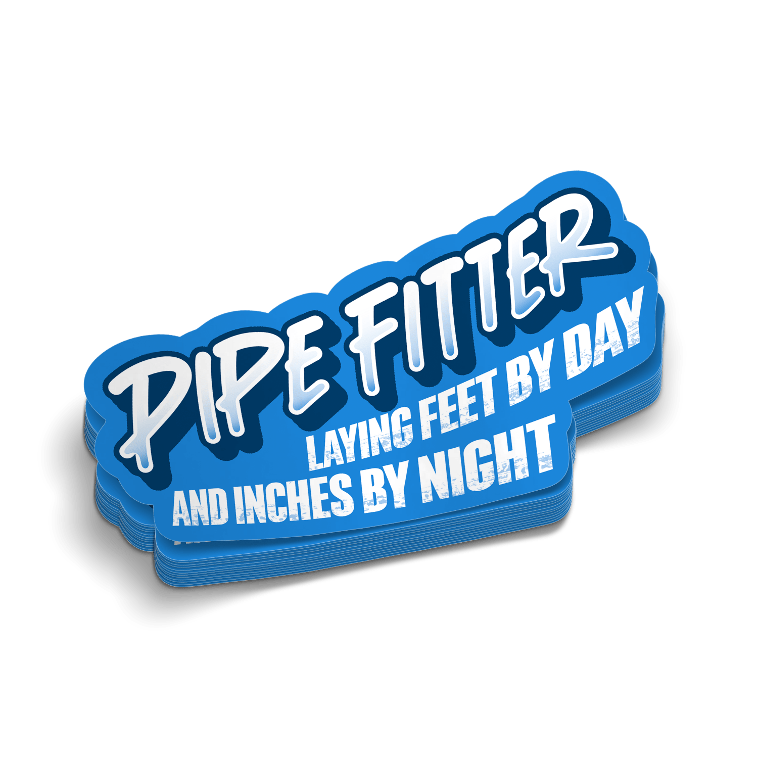 Pipe Fitter By Day - Hard Hat Decal Armed American Supply