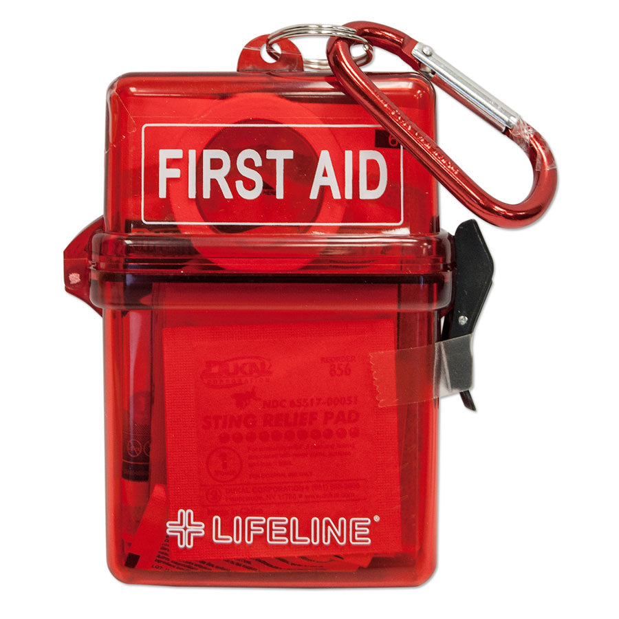 LifeLine First Aid WATERPROOF FIRST AID KIT for Water, Snow, and the Outdoors quakekits.com
