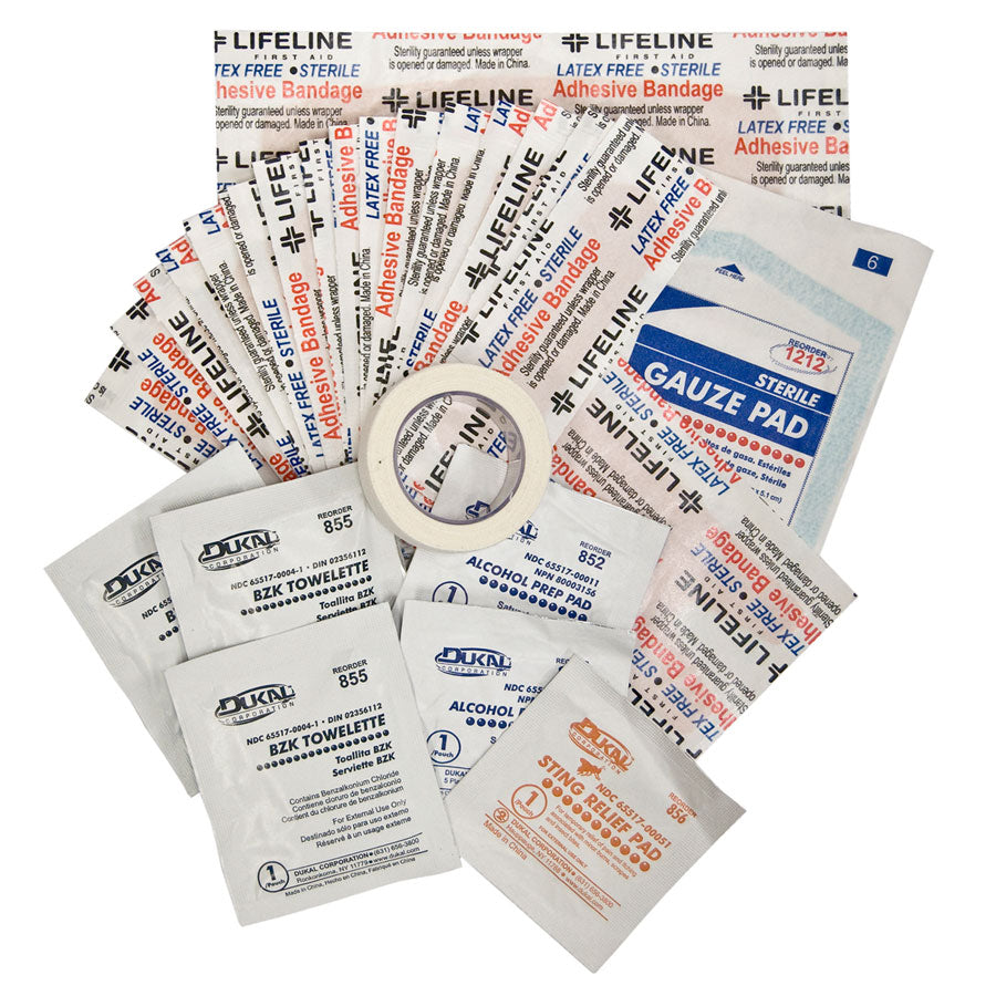LifeLine First Aid WATERPROOF FIRST AID KIT for Water, Snow, and the Outdoors quakekits.com