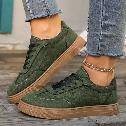 Women’s Round Toe Elegant Student Casual Lace-Up Shoes FitiqueFit