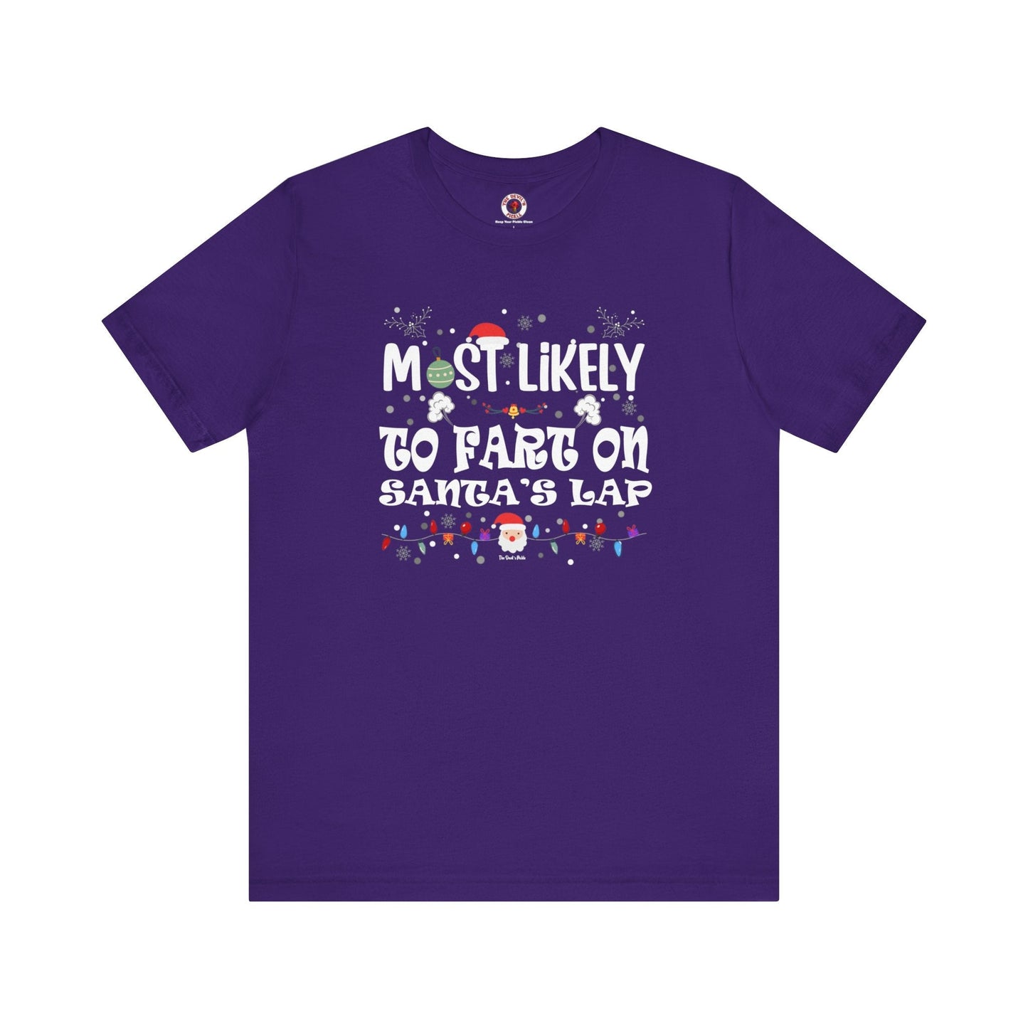 Most Likely To Fart On Santa's Lap T-Shirt The Devil's Pickle
