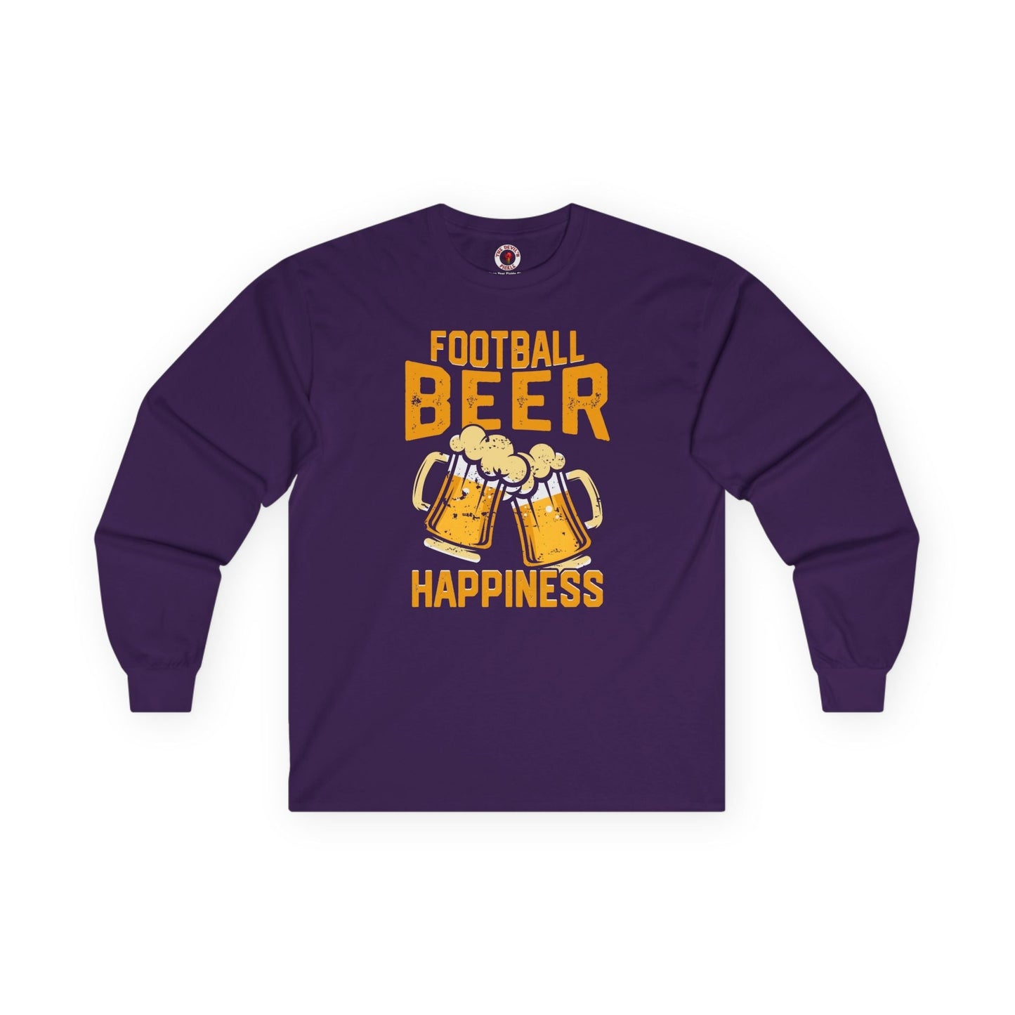 Football Beer and Happiness Long Sleeve Tee The Devil's Pickle