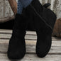 1.18inch Inner Height Increase Women's Short Boots with Flat Sole, Buckle Closure, Comfortable, Warm, and Lightweight, Women Shoes NovaCart