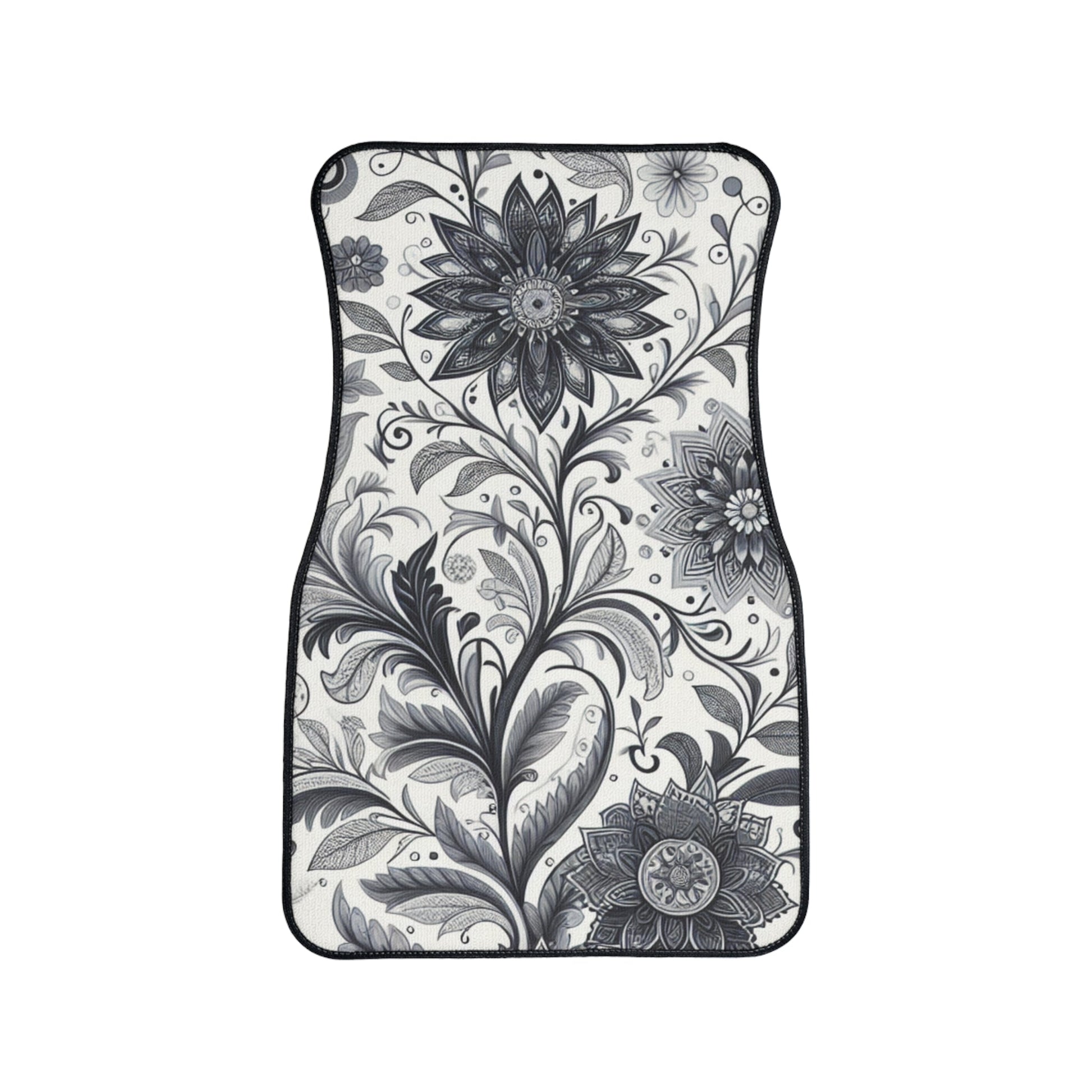 Floral Car Floor Mats, Elegant Auto Accessories, Flower Print Mats, Car Decor, Gift for Car Lovers, Home Decor Grayceful LLC