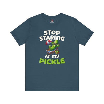 Stop Staring At My Pickle T-Shirt The Devil's Pickle