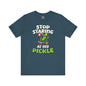 Stop Staring At My Pickle T-Shirt The Devil's Pickle