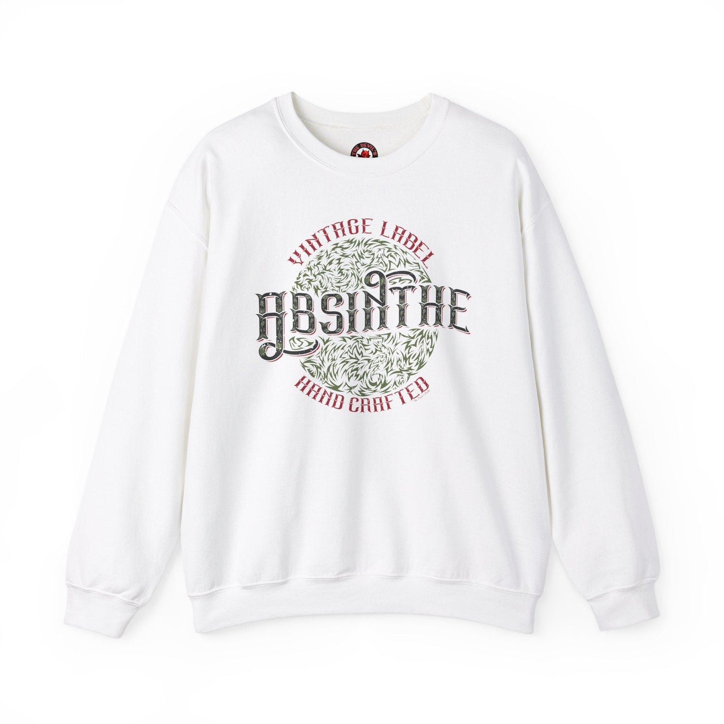 Vintage Label Absinthe Crewneck Sweatshirt The Devil's Pickle
