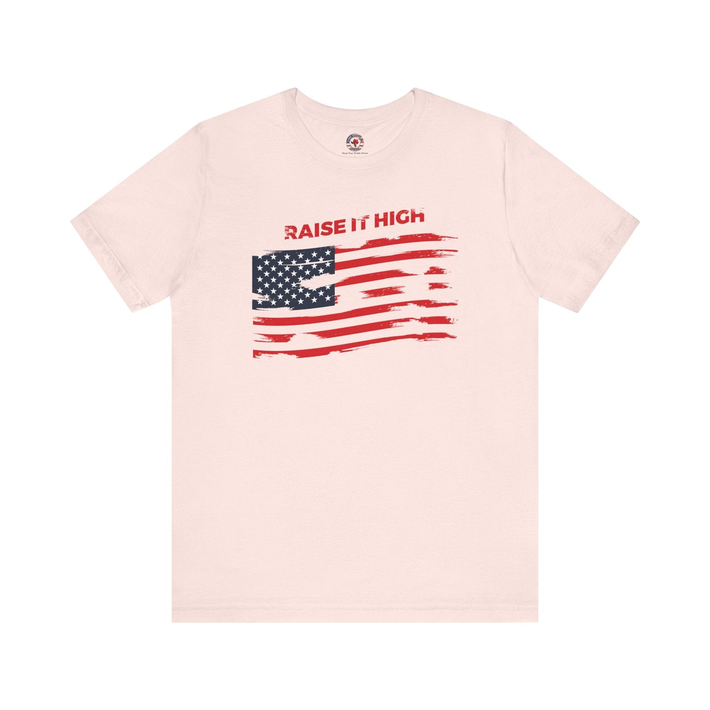 Raise It High American Flag T-Shirt The Devil's Pickle
