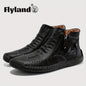 FLYLAND Fashion Vintage Chukka Boots Driving Walking Shoes Business Casual Ankle Boots Daily Work Office Shoes NovaCart