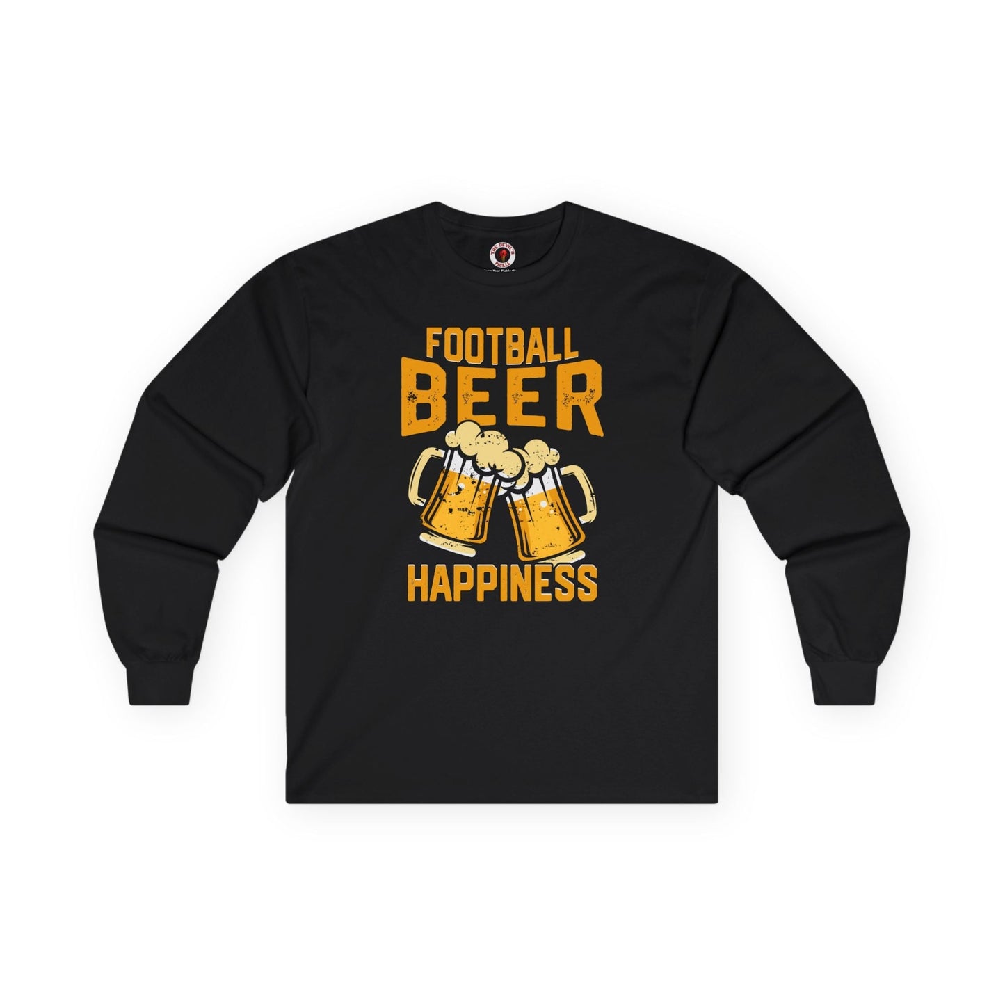 Football Beer and Happiness Long Sleeve Tee The Devil's Pickle