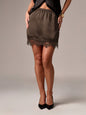 Solid Color Fitted Mini Skirt | Street Style Bodycon FitiqueFit