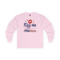 Kiss Me I Am An American Long Sleeve Tee The Devil's Pickle