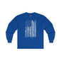 American Grunge Flag Long Sleeve Tee The Devil's Pickle
