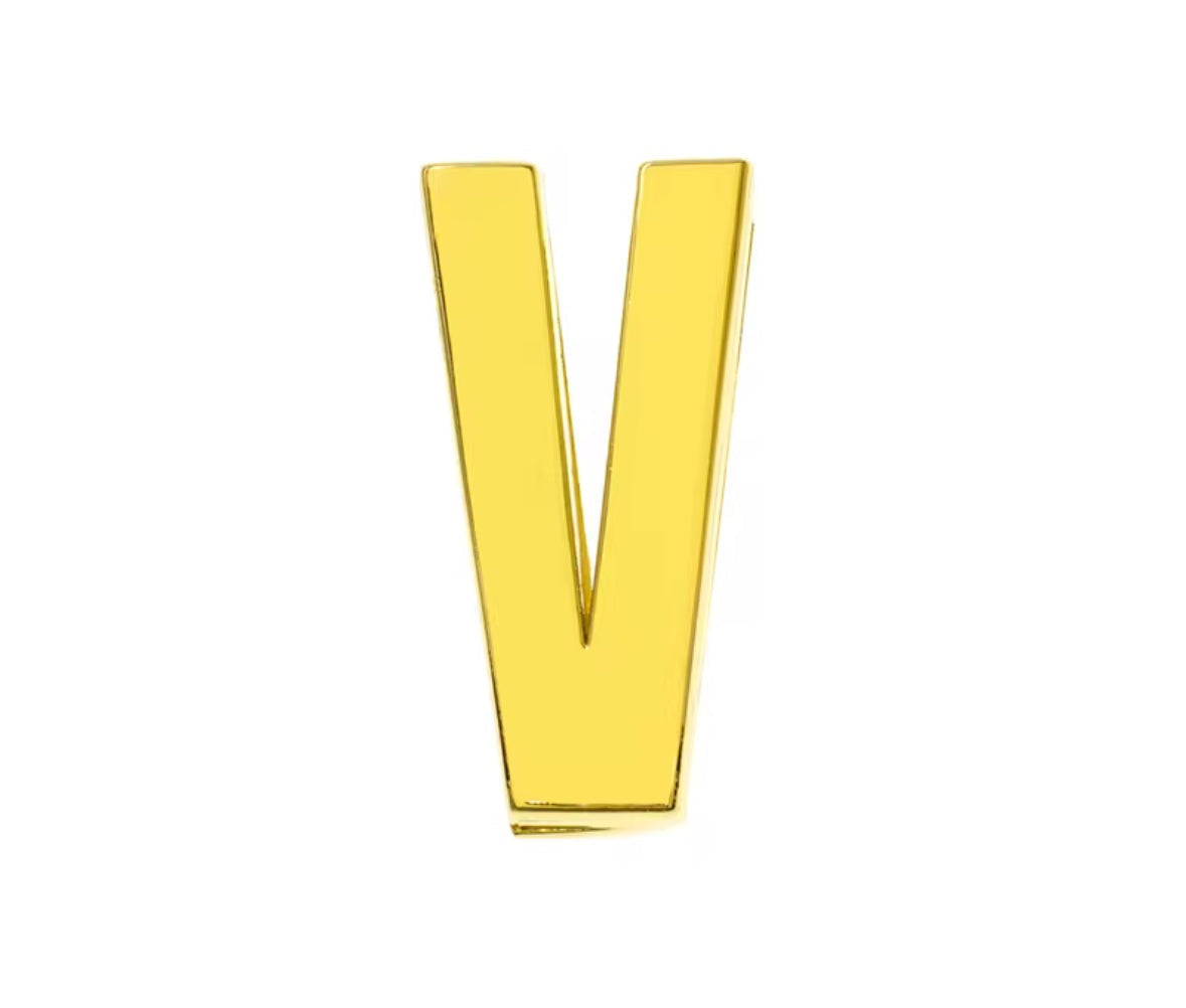 Scarf Slide Letters – 30mm – 14K Gold Non Tarnish Deep South Originals
