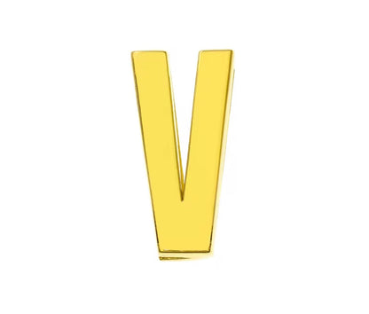 Scarf Slide Letters – 30mm – 14K Gold Non Tarnish Deep South Originals