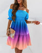 Boho Breeze Off-Shoulder Pleated Dress – Stylish Cowgirl Casual Wear Country in My Heart
