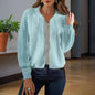 Women’s Jacquard Baseball-Collar Jacket FitiqueFit