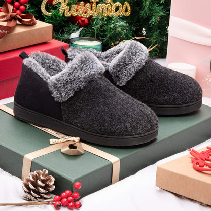 Women's Cozy Slippers, Warm Plush Lining, Faux Fleece Blend Micro Household Shoes, Indoor and Outdoor Anti-slip Sole, Preferred Gift for Holidays, Women Shoes NovaCart