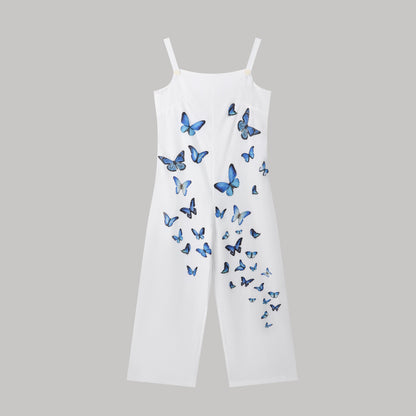 Women’s Butterfly Print Overalls FitiqueFit