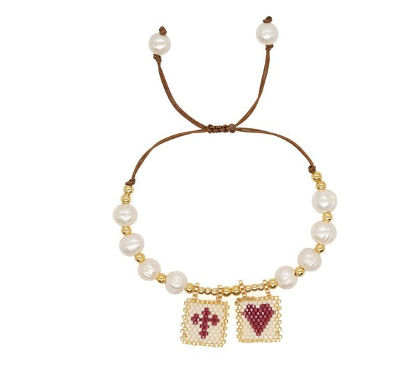 Sacred Freshwater Pearl Scapular Bracelet Shop Style & More | Fresh Looks, Everyday Deals & Free Shipping