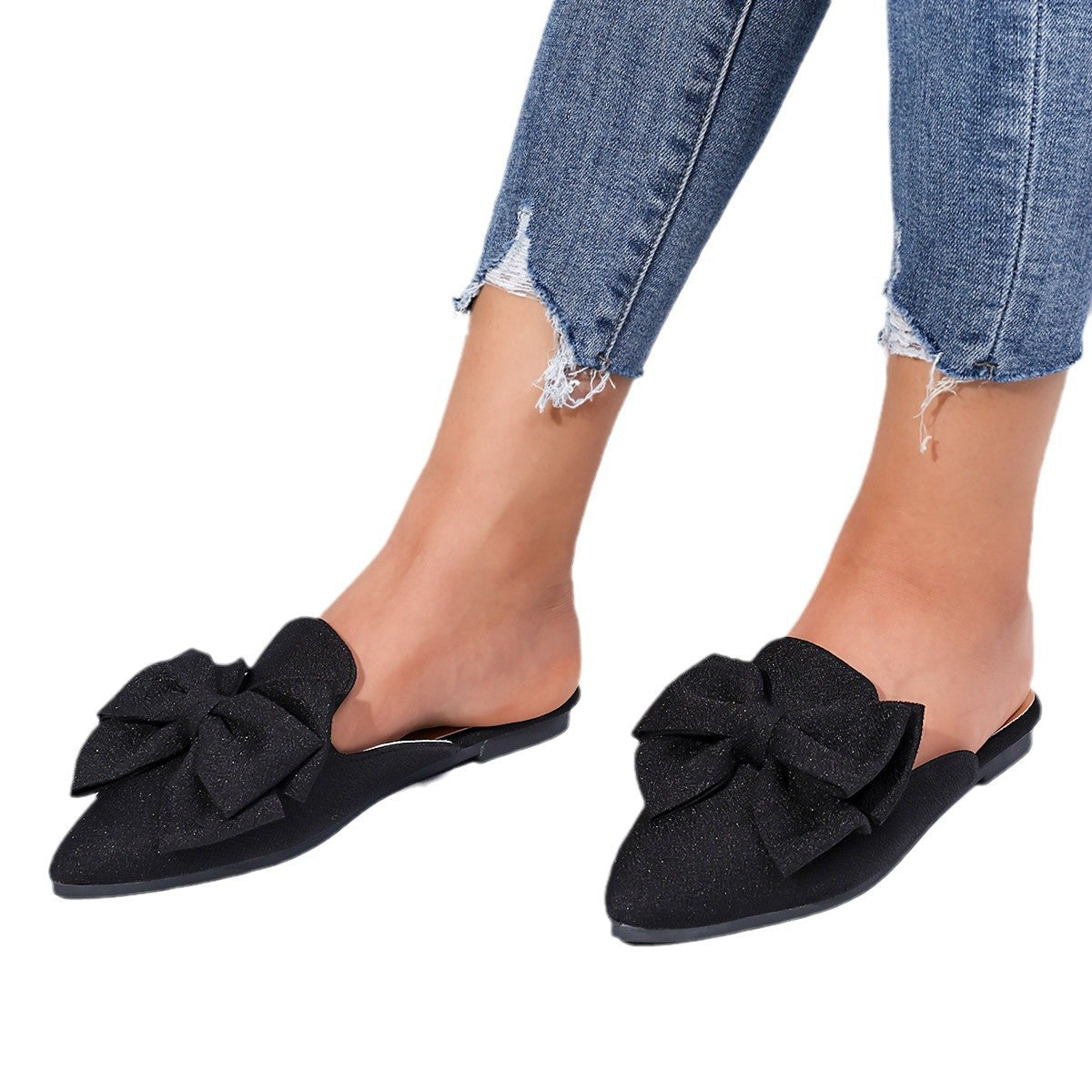 Plus Size Women's Trend Beach Slippers Sandals Bow See size chart under “more details” The Fashion Celestial