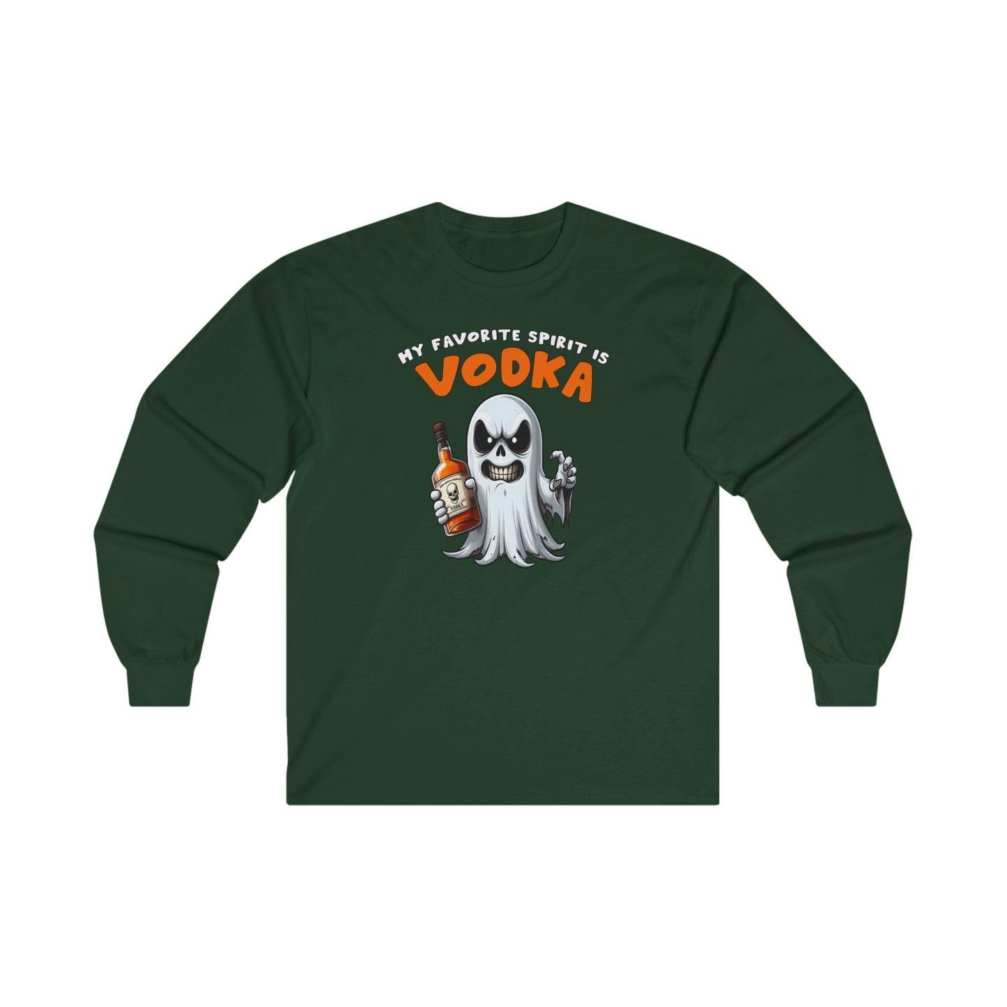 My Favorite Spirit Is Vodka Long Sleeve Tee The Devil's Pickle