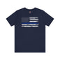 Thin Blue Line American Flag T-Shirt The Devil's Pickle