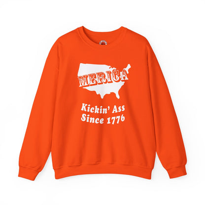 MERICA Kickin' Ass Since 1776 Crewneck Sweatshirt The Devil's Pickle